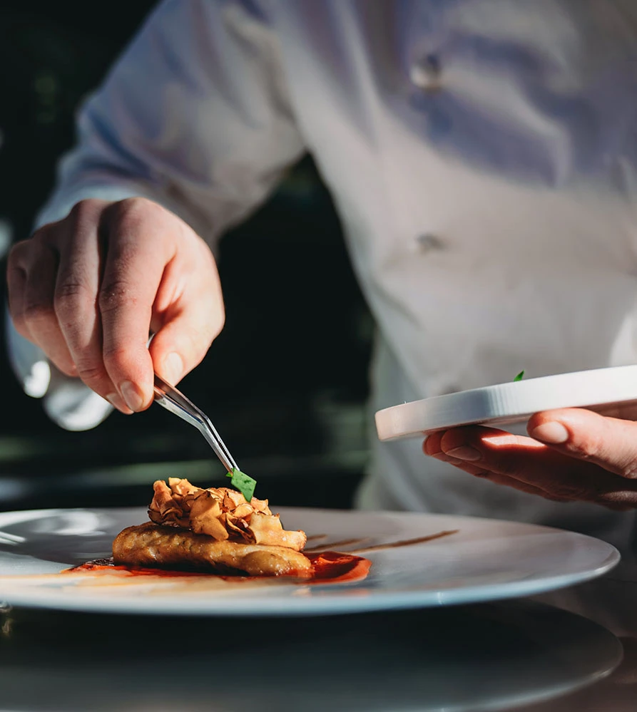 Chef plating a nice meal | Ottawa Plastic Surgery in Ottawa, Canada